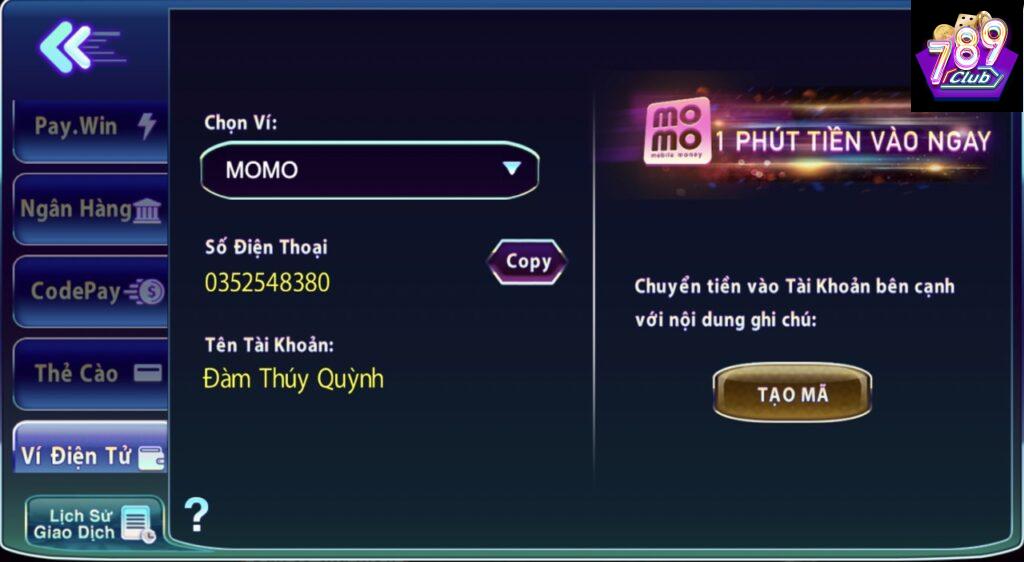 Mẹo Liên Quan Tới Nạp Tiền Tại 789club